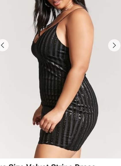 Velvet Stripe Dress - Picture 5 of 8